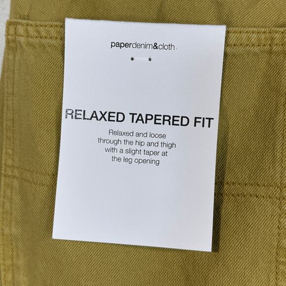 Paper Denim & Cloth SZ 28/30 Mens Relaxed Tapered Carpenter Jeans Zip-Fly Lundy - Picture 7 of 12